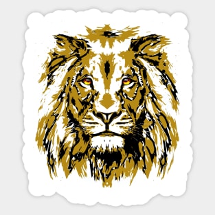 Cool Lion Head - Realistic Lion Eyes Sticker